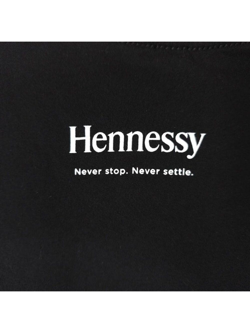 Hennessy T Shirt Mens Size Large Black Canelo Alvarez Cognac Never Stop Settle - Picture 5 of 7